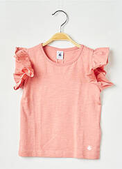 T-shirt rose PETIT BATEAU pour fille seconde vue