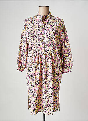 Robe courte beige SELECTED femme