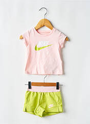 Ensemble short multicolore NIKE pour fille seconde vue