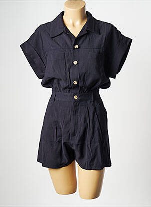 Combishort col v bleu ARTLOVE femme