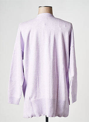 Gilet manches longues col v violet VILA femme