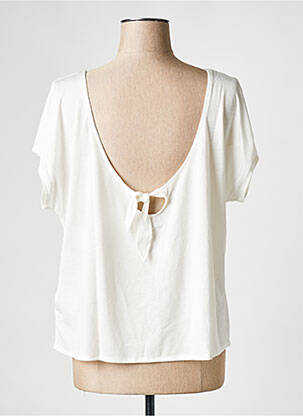 T-shirt col rond blanc ROXY femme