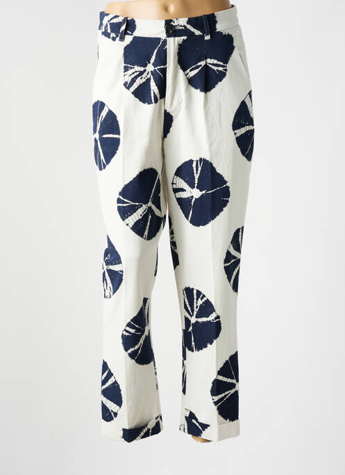 Pantalon droit bleu LEON & HARPER pour femme