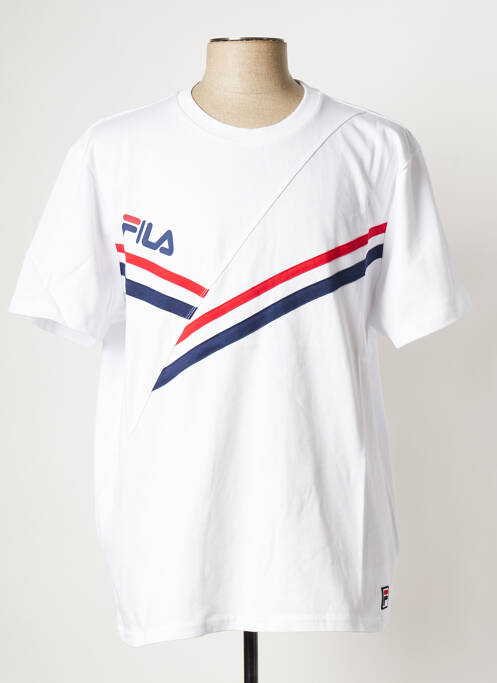 T-shirt blanc FILA pour homme