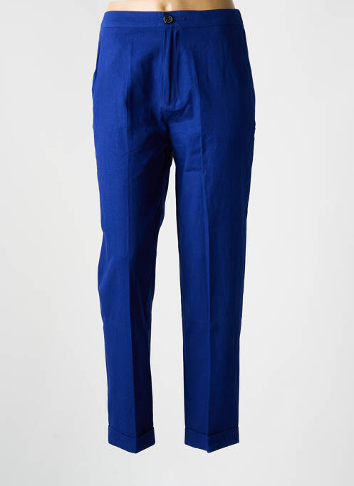 Pantalon droit bleu LEON & HARPER pour femme