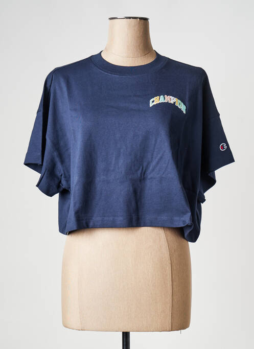 T-shirt bleu CHAMPION pour femme