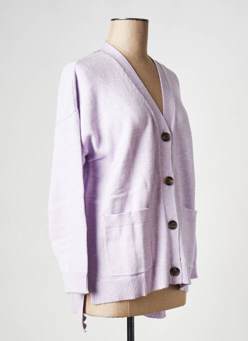 Gilet manches longues violet VILA pour femme