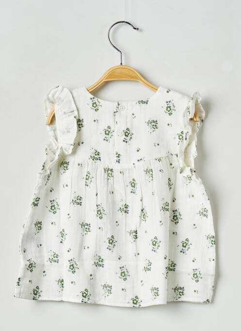 Top blanc PETIT BATEAU pour fille