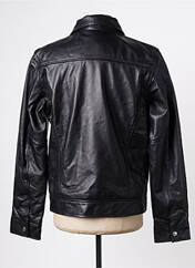 Veste en cuir noir SCHOTT pour homme seconde vue