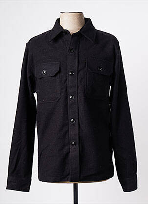 Chemise manches longues noir SCHOTT homme
