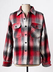 Chemise manches longues rouge SCHOTT pour homme seconde vue