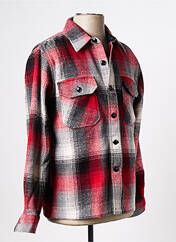 Chemise manches longues rouge SCHOTT pour homme seconde vue