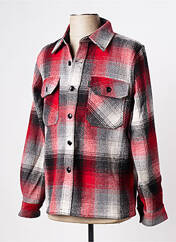 Chemise manches longues rouge SCHOTT pour homme seconde vue