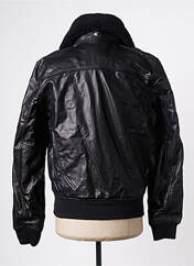 Veste en cuir noir SCHOTT pour homme seconde vue