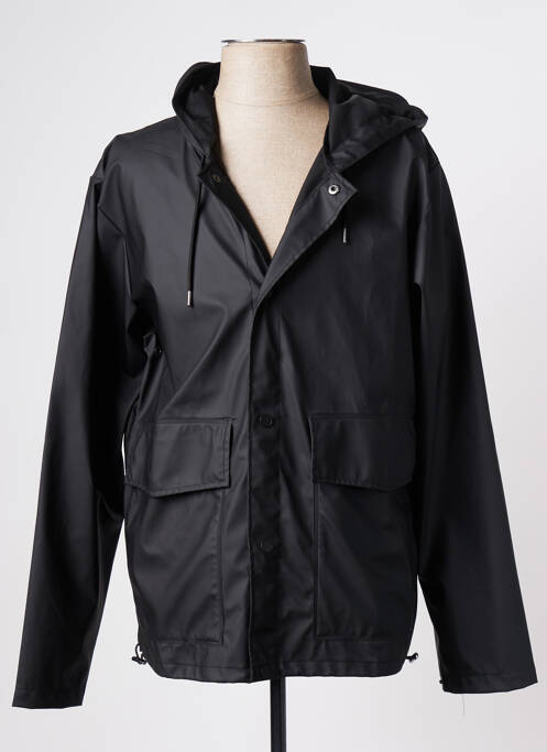 Coupe-vent noir RAINS pour homme