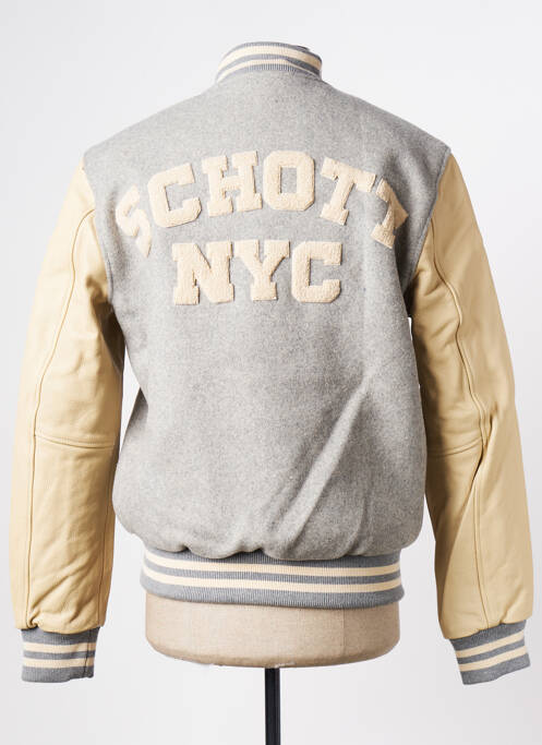 Blouson gris SCHOTT homme