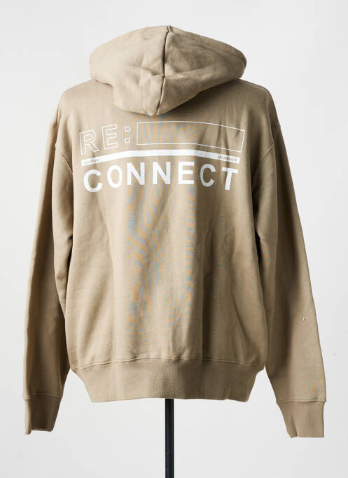 Sweat-shirt beige MINIMUM pour homme