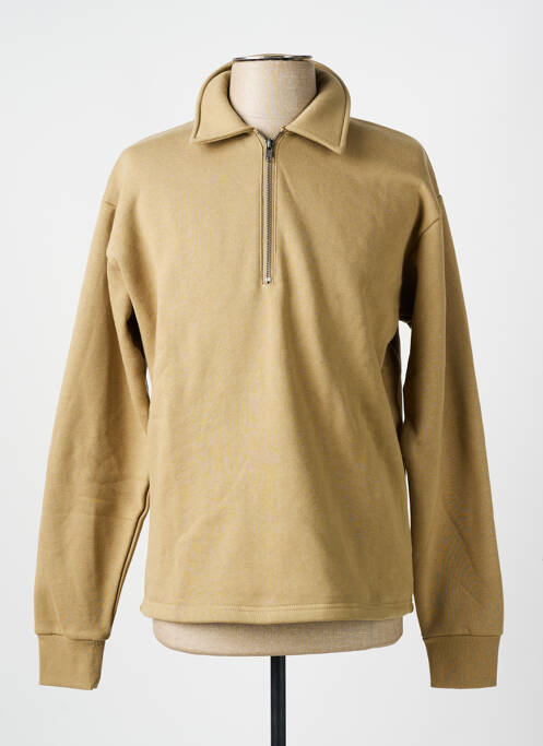 Sweat-shirt beige MINIMUM pour homme