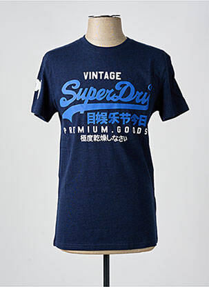 T-shirt bleu SUPERDRY homme