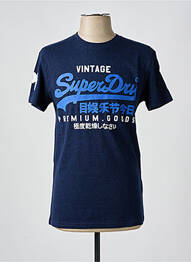 T-shirt bleu SUPERDRY homme
