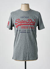 T-shirt gris SUPERDRY pour homme seconde vue