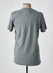 T-shirt gris SUPERDRY pour homme seconde vue