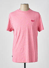 T-shirt rose SUPERDRY homme
