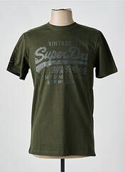 T-shirt kaki SUPERDRY pour homme seconde vue