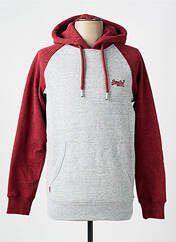 Sweat-shirt à capuche rouge SUPERDRY pour homme seconde vue