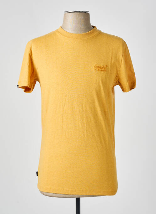 T-shirt jaune SUPERDRY pour homme
