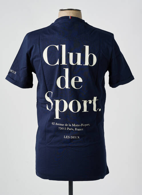 T-shirt bleu LES DEUX pour homme