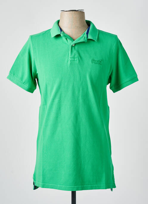 Polo vert SUPERDRY pour homme