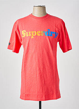 T-shirt rose SUPERDRY homme