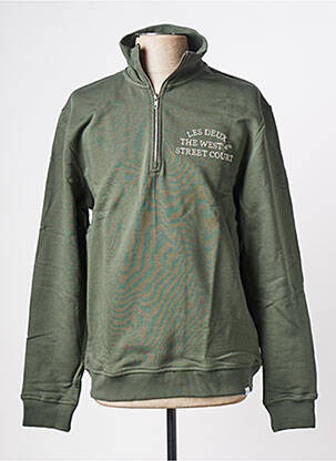 Sweat-shirt vert LES DEUX pour homme