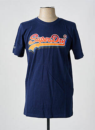 T-shirt bleu SUPERDRY homme