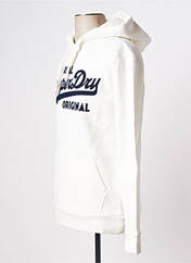 Sweat-shirt beige SUPERDRY pour homme seconde vue