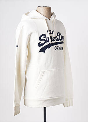 Sweat-shirt beige SUPERDRY homme