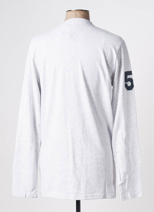 T-shirt gris SUPERDRY pour homme