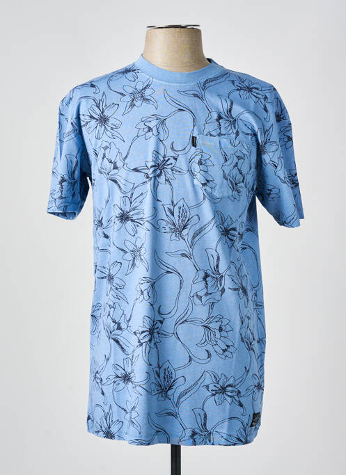 T-shirt bleu SUPERDRY pour homme