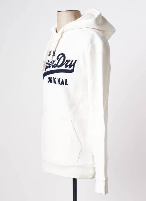 Sweat-shirt beige SUPERDRY pour homme