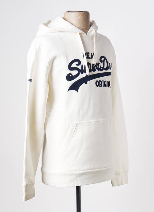 Sweat-shirt beige SUPERDRY pour homme