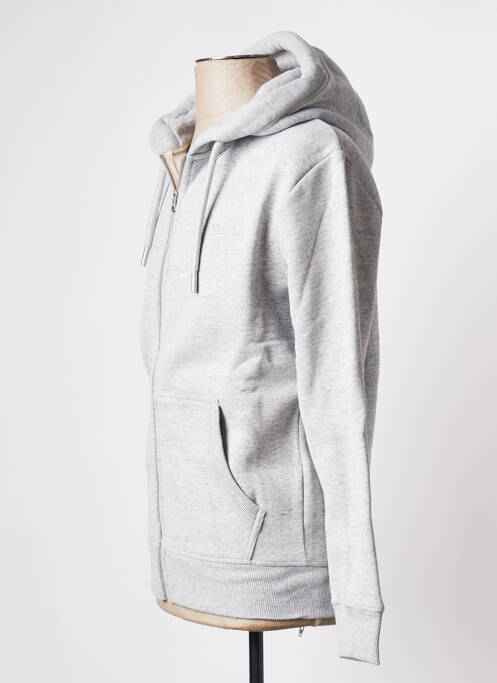 Sweat-shirt gris SUPERDRY pour homme