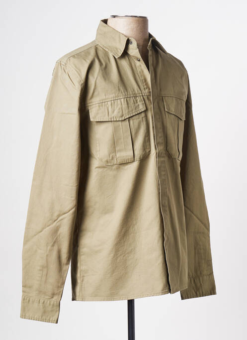 Chemise manches longues vert LES DEUX pour homme