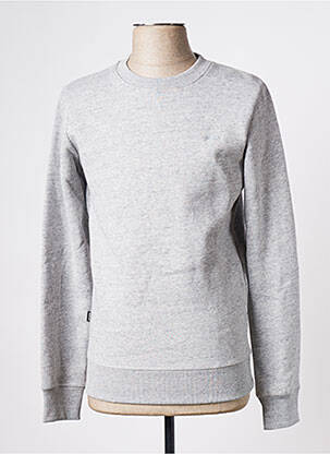 Sweat-shirt gris SUPERDRY homme