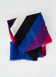 Echarpe violet PIECES unisexe