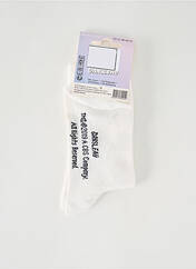 Chaussettes blanc DANSLEAU pour unisexe seconde vue