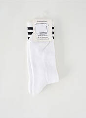 Chaussettes blanc MOTHER SOCKER pour unisexe seconde vue