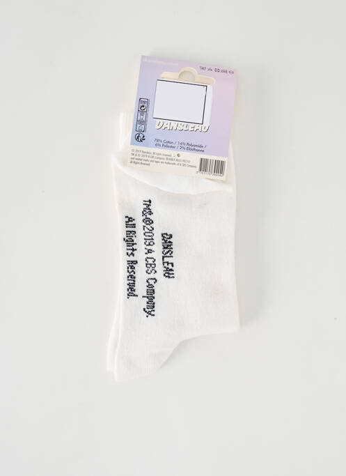 Chaussettes blanc DANSLEAU pour unisexe