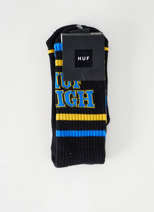 Chaussettes noir HUF pour unisexe