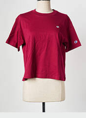 T-shirt rouge CHAMPION pour femme seconde vue